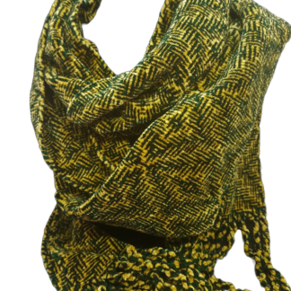 Green & Gold Chenille Scarf