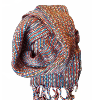 Toned Stripes Tencel Scarf